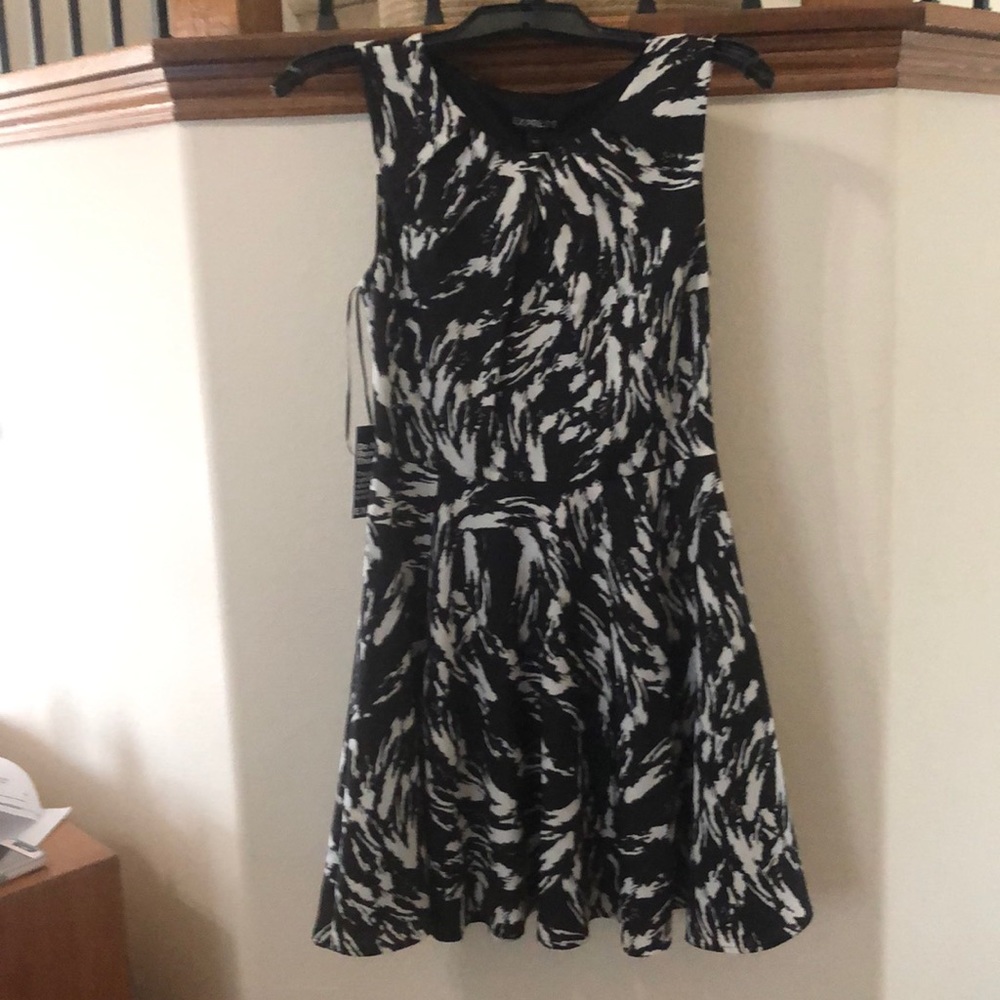 Black and white dress